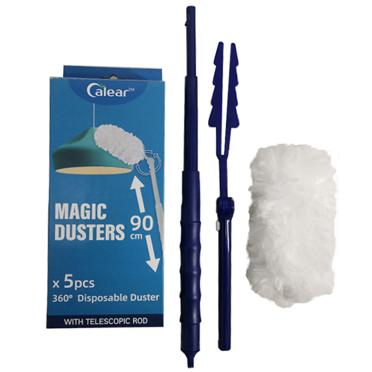 Extendable Long Handle Microfiber Fibre Duster with Extendable Pole