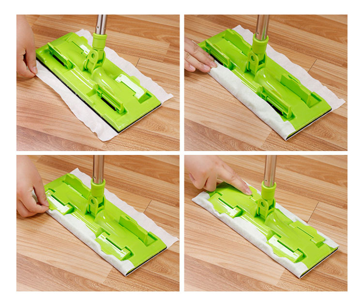 How to use and install the floor mop