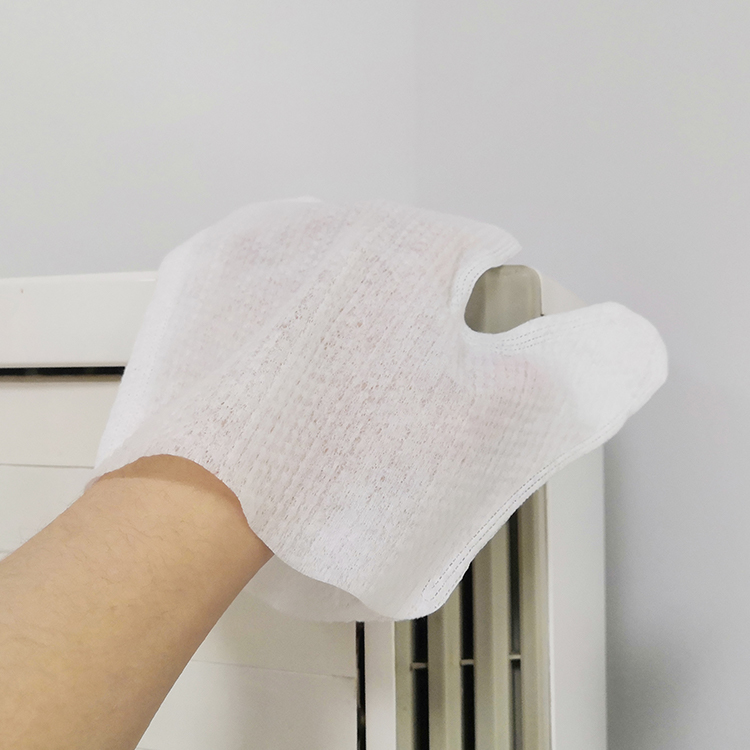 Multi- Use Disposable Non-woven Hand Cleaning Gloves Square Shape Dry Mitten Cleaning Gloves Europe Big Size Dusting Glove